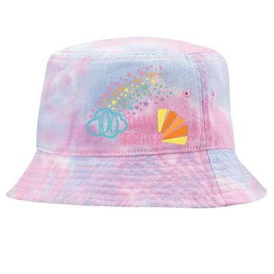 100 Days Brighter 100 Day Of School Celebration Tie-Dyed Bucket Hat