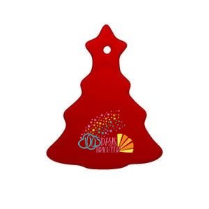 100 Days Brighter 100 Day Of School Celebration Ceramic Tree Ornament