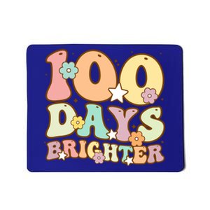 100 Days Brighter Teacher 100 Days Smarter Gift Mousepad