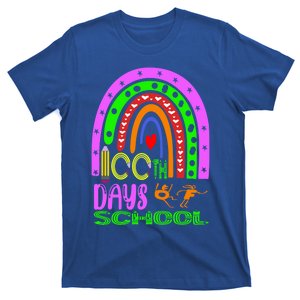 100 Days Brighter Teacher Student 100 Days Of School Rainbow Cool Gift T-Shirt