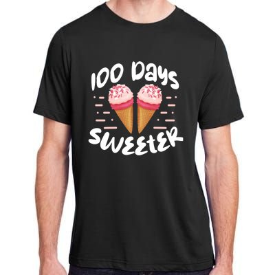 100 Days Brighter Sweeter School Teacher Student Cool Gift Adult ChromaSoft Performance T-Shirt