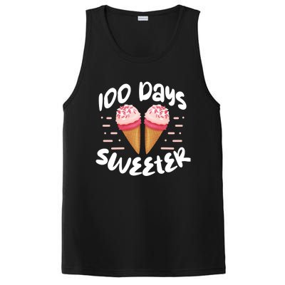 100 Days Brighter Sweeter School Teacher Student Cool Gift PosiCharge Competitor Tank