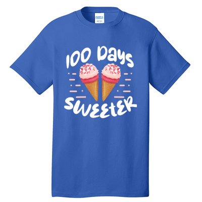 100 Days Brighter Sweeter School Teacher Student Cool Gift Tall T-Shirt