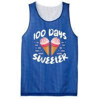 100 Days Brighter Sweeter School Teacher Student Cool Gift Mesh Reversible Basketball Jersey Tank