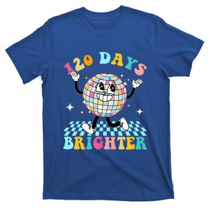 120 Days Brighter Happy 120th Day Of School Groovy T-Shirt