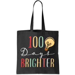 100 Days Brighter Funny Quarantine 2024 Teacher Tote Bag