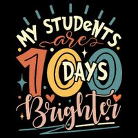 100 Days Brighter Teacher 100th Day Of School Teachers Squad Cooling Performance Crew T-Shirt