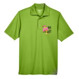 100 Days Brighter 100th Day Of School Cute Student Gift Men's Origin Performance Pique Polo