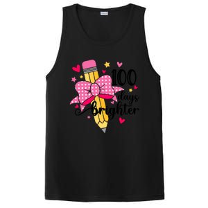 100 Days Brighter 100th Day Of School Cute Student Gift PosiCharge Competitor Tank