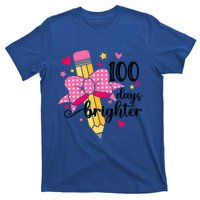 100 Days Brighter 100th Day Of School Cute Student Gift T-Shirt