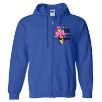 100 Days Brighter 100th Day Of School Cute Student Gift Full Zip Hoodie