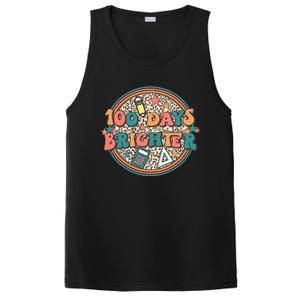 100 Days Brighter 100th Day Of School Teacher Smarter Gift PosiCharge Competitor Tank