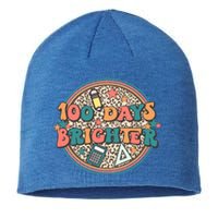 100 Days Brighter 100th Day Of School Teacher Smarter Gift Sustainable Beanie