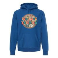 100 Days Brighter 100th Day Of School Teacher Smarter Gift Premium Hoodie