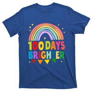 100 Days Brighter Happy 100 Days Of School Teacher Student Gift T-Shirt