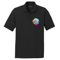 100 Days Brighter 100 Days Of School Tie Dye Teacher Student PosiCharge RacerMesh Polo