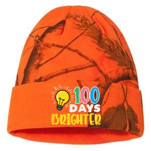 100 Days Brighter Light Bulb 100th Day School Smarter Gift Kati Licensed 12" Camo Beanie