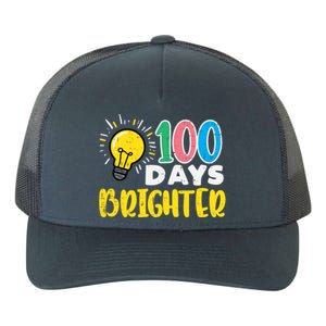 100 Days Brighter Light Bulb 100th Day School Smarter Gift Yupoong Adult 5-Panel Trucker Hat