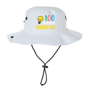 100 Days Brighter Light Bulb 100th Day School Smarter Gift Legacy Cool Fit Booney Bucket Hat