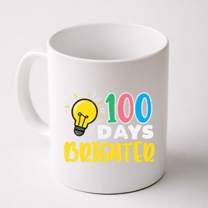 100 Days Brighter Light Bulb 100th Day School Smarter Gift Coffee Mug