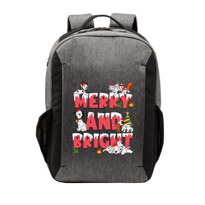 101 Dalmatians Christmas Merry And Bright Dalmatian Cute Dog Christmas Vector Backpack