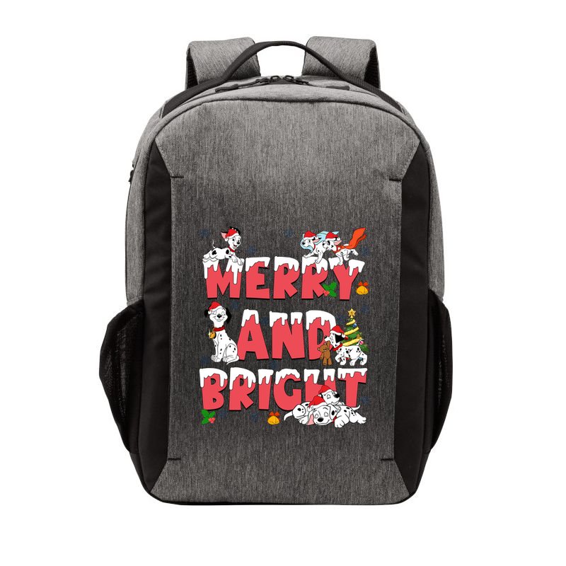 101 Dalmatians Christmas Merry And Bright Dalmatian Cute Dog Christmas Vector Backpack