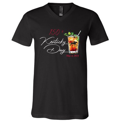 150th Derby Day Horse Racing V-Neck T-Shirt