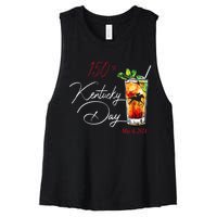 150th Derby Day Horse Racing Kentucky Women's Racerback Cropped Tank