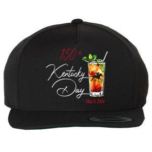 150th Derby Day Horse Racing Kentucky Wool Snapback Cap