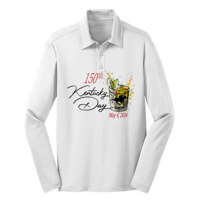 150th Derby Day 2024 May Horse Racing Silk Touch Performance Long Sleeve Polo