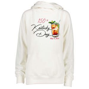 150th Derby Day Horse Racing Womens Funnel Neck Pullover Hood