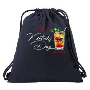 150th Derby Day Horse Racing Drawstring Bag