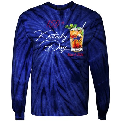 150th Derby Day Horse Racing Tie-Dye Long Sleeve Shirt