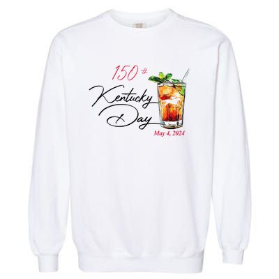 150th Derby Day Horse Racing Garment-Dyed Sweatshirt