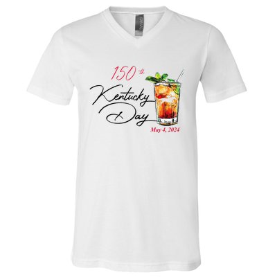 150th Derby Day Horse Racing V-Neck T-Shirt