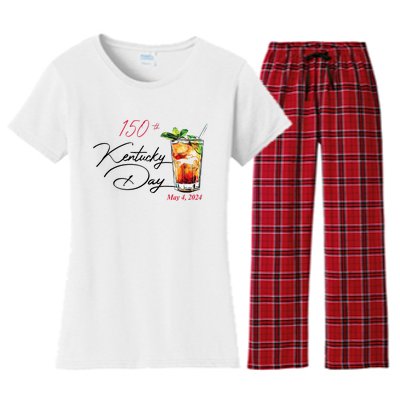 150th Derby Day Horse Racing Women's Flannel Pajama Set