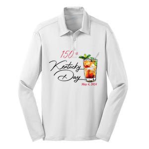 150th Derby Day Horse Racing Silk Touch Performance Long Sleeve Polo