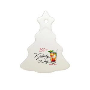 150th Derby Day Horse Racing Ceramic Tree Ornament