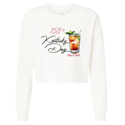 150th Derby Day Horse Racing Cropped Pullover Crew