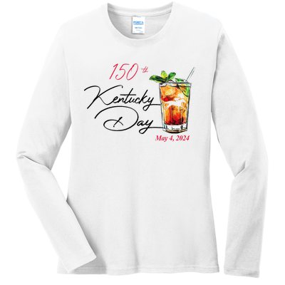 150th Derby Day Horse Racing Ladies Long Sleeve Shirt