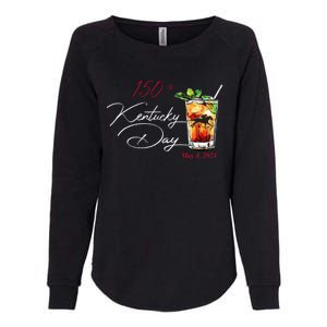 150th Derby Day Horse Racing Womens California Wash Sweatshirt