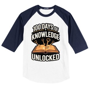 100 Days Elementary School Kindergarten Teacher Baseball Sleeve Shirt