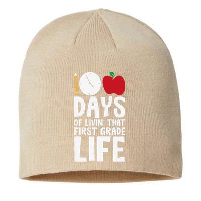 100 Days First Grade Life 100 Days Of School First Grader Sustainable Beanie