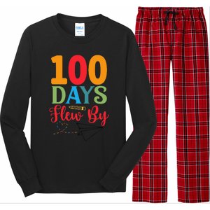 100 Days Flew By School Achievement Long Sleeve Pajama Set