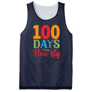 100 Days Flew By School Achievement Mesh Reversible Basketball Jersey Tank