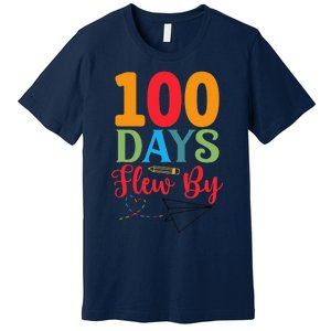 100 Days Flew By School Achievement Premium T-Shirt