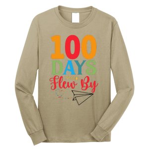 100 Days Flew By School Achievement Long Sleeve Shirt