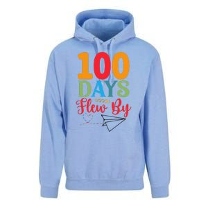 100 Days Flew By School Achievement Unisex Surf Hoodie