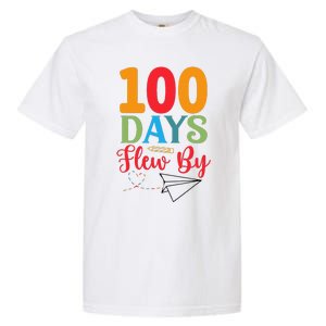 100 Days Flew By School Achievement Garment-Dyed Heavyweight T-Shirt