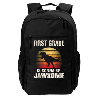 1st Day First Grade Back To School Jawsome Dinosaur Boy Daily Commute Backpack